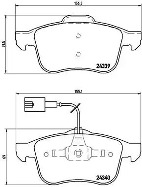Тормозні (гальмівні) колодки Brembo P23 103 (фото 1)