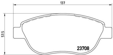 Тормозні (гальмівні) колодки brembo P23119 на Пежо 207