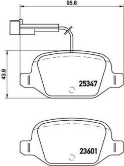 Тормозні (гальмівні) колодки brembo P23146