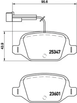 Тормозні (гальмівні) колодки Brembo P23 146