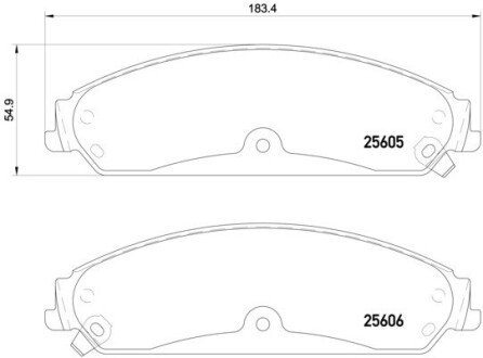 Тормозные колодки brembo P23 149