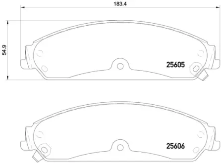 Тормозні (гальмівні) колодки Brembo P23 149