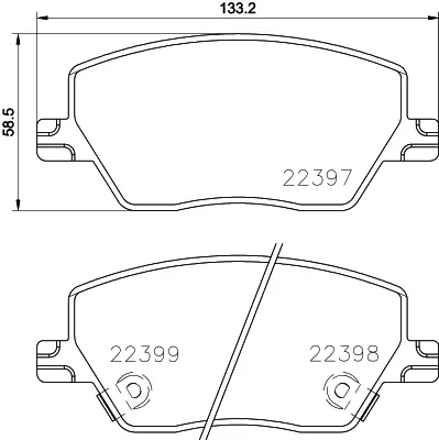 Тормозні (гальмівні) колодки Brembo P23 170 (фото 1)