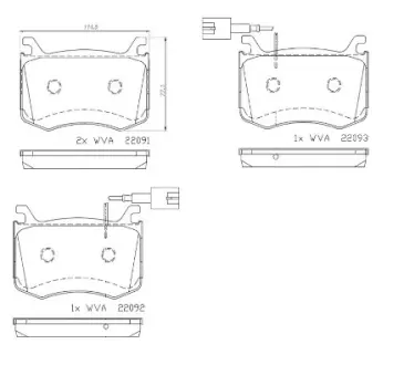 Тормозные колодки brembo P23183