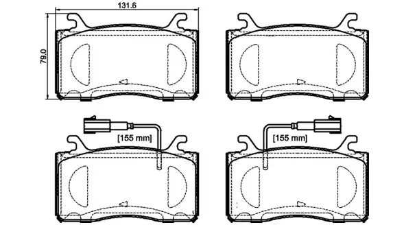 Тормозные колодки brembo P23185