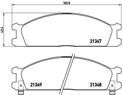 Тормозные колодки brembo P24026