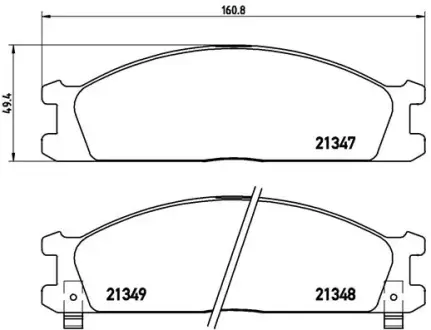 Тормозные колодки brembo P24 026