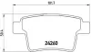 Тормозные колодки brembo P24 063