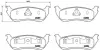 Тормозные колодки brembo P24068