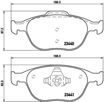 Тормозні (гальмівні) колодки brembo P24 071