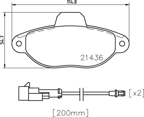 Тормозные колодки brembo P24 147