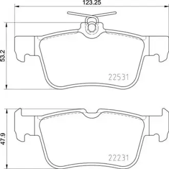 Тормозные колодки brembo P24175