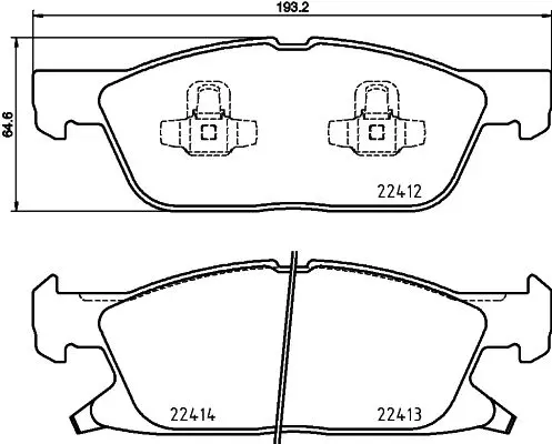 Тормозні (гальмівні) колодки Brembo P24188 (фото 1)