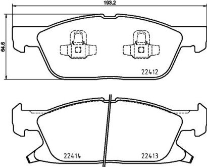 Тормозні (гальмівні) колодки brembo P24188