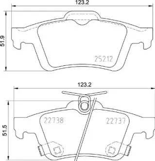 Тормозні (гальмівні) колодки Brembo P24216