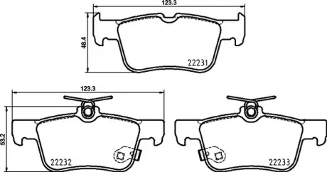 Тормозні (гальмівні) колодки Brembo P24217