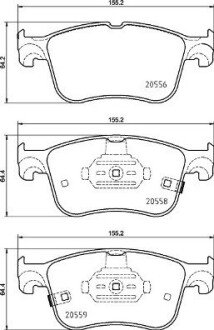 Тормозні (гальмівні) колодки brembo P24 218