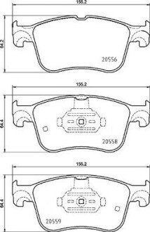 Тормозні (гальмівні) колодки brembo P24 234