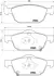 Тормозные колодки brembo P28 076