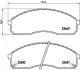 Тормозные колодки brembo P30 012