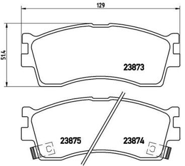 Тормозные колодки brembo P30 016 на Киа Сефия