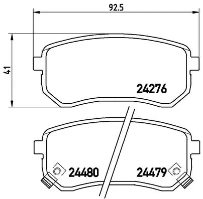 Тормозные колодки brembo P30 033
