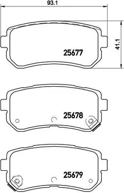 Тормозні (гальмівні) колодки Brembo P30 068 (фото 1)