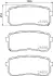 Тормозные колодки brembo P30080