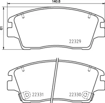 Тормозні (гальмівні) колодки Brembo P30096