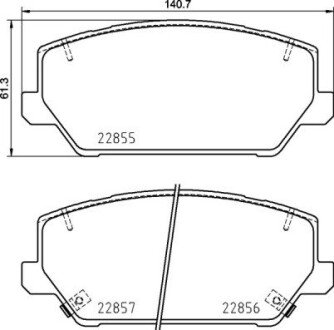 Тормозні (гальмівні) колодки brembo P30 102