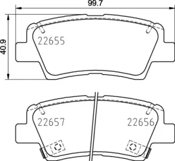 Тормозні (гальмівні) колодки Brembo P30 103