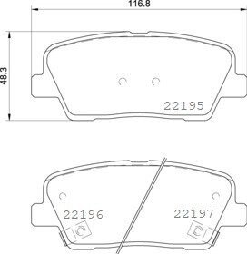 Тормозні (гальмівні) колодки brembo P30 105 на Hyundai Санта фе 3