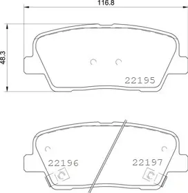 Тормозные колодки brembo P30 105