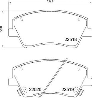 Тормозні (гальмівні) колодки brembo P30 107