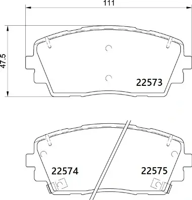 Тормозные колодки brembo P30115