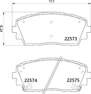 Тормозные колодки brembo P30 115