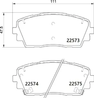 Тормозные колодки brembo P30115