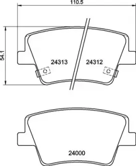 Тормозні (гальмівні) колодки Brembo P30117