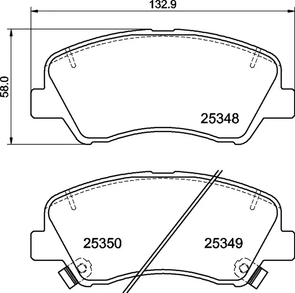 Тормозні (гальмівні) колодки Brembo P30 122 (фото 1)