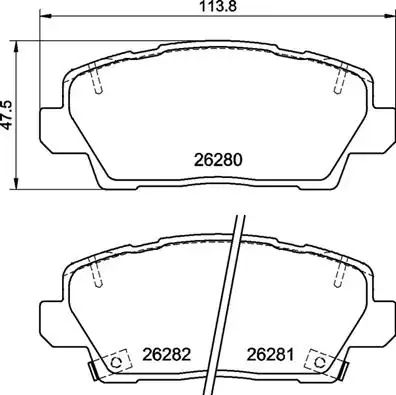 Тормозные колодки brembo P30125