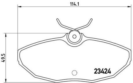 Тормозні (гальмівні) колодки brembo P36 013 на Ягуар S type