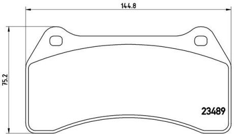 Тормозні (гальмівні) колодки brembo P36 014 на Ягуар S type