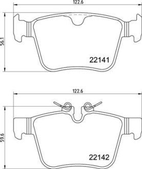 Тормозні (гальмівні) колодки brembo P36 037