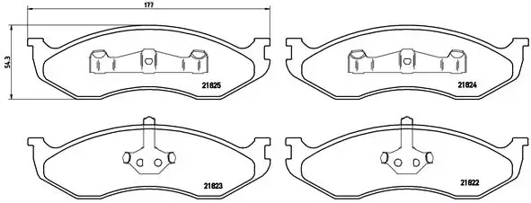 Тормозні (гальмівні) колодки Brembo P37 004 (фото 1)
