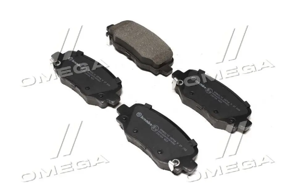Тормозні (гальмівні) колодки Brembo P37020 (фото 1)