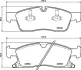 Тормозные колодки brembo P37 027