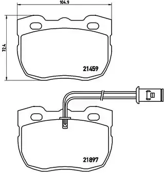 Тормозные колодки brembo P44 004