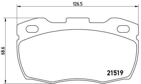 Тормозные колодки brembo P44 005