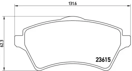 Тормозні (гальмівні) колодки Brembo P44011