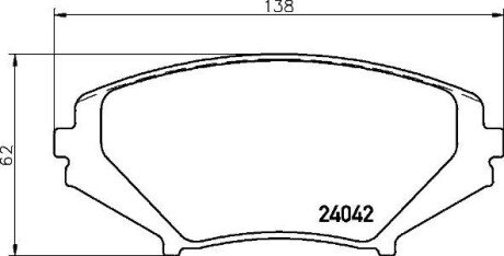 Тормозные колодки brembo P49034